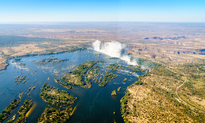 Above Victoria Falls