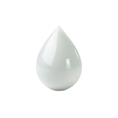 Single Drop of Milk or Liquid - Clean and Pure Design Element