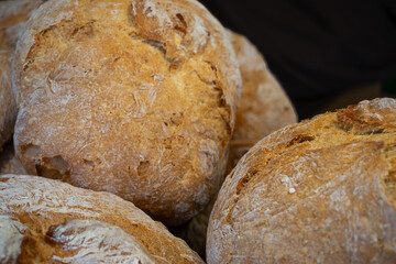 Homemade bread, from the Latin panis, is food in the human diet