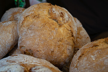 Homemade bread, from the Latin panis, is food in the human diet