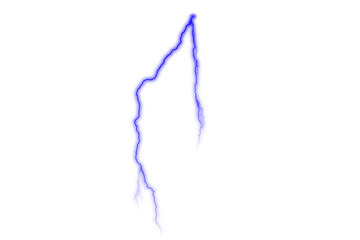 Bright Lightning Arc Transparent Cutout