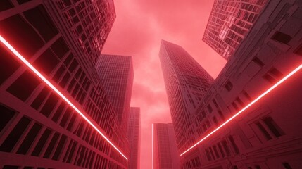 Futuristic Cityscape at Dusk