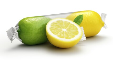 Lime Fresh Soap Bar on the white background

  
