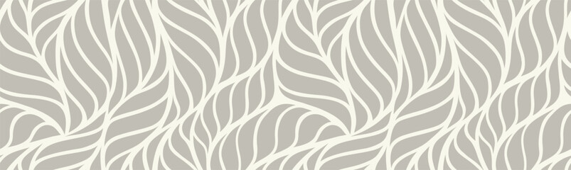 Fototapeta na wymiar Abstract floral palm leaves seamless pattern
