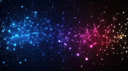 Abstract network of glowing connections (1)