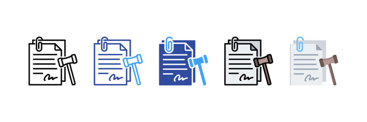 Summons Multi Style Icon Set