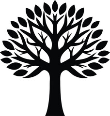 Fototapeta premium Elm Tree Icon Vector Art Illustration