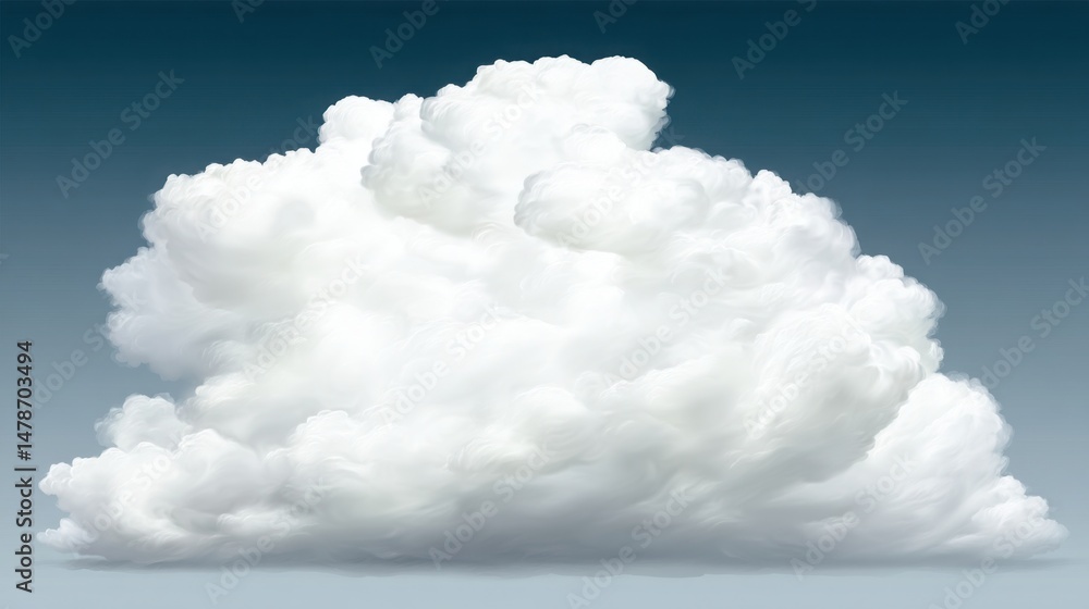 Aufkleber cloud in the sky illustrating a cloud-moderated exit map icon concept for scalable selling strategie