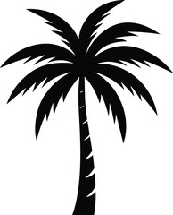 Majesty Palm Tree Icon Vector Art Illustration