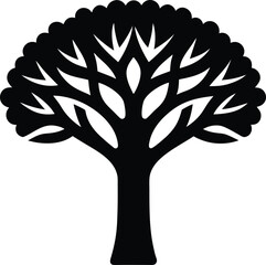 Savanna Tree Icon Vector Art Illustration
