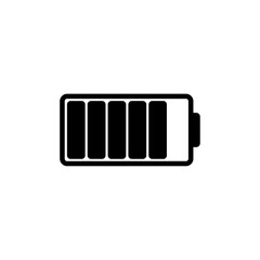 Battery vector indicator flat icon, Charger symbol flat vector icon, Digital battery vector icon.