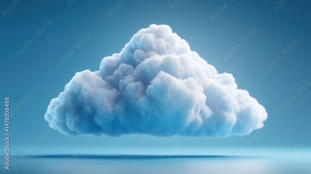 Aufkleber cloud symmetry icon concept representing a balanced business model in a creative and abstract visual