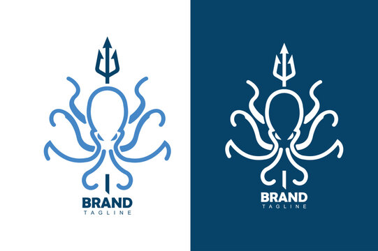Kraken with trident