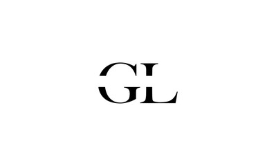 GL initial letters, monogram logo
