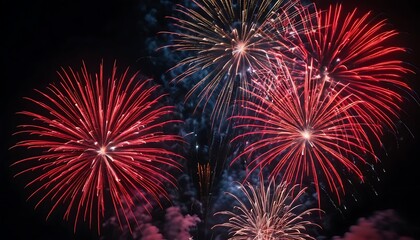 Obraz premium Midnight Sparks A Celebration in the Sky