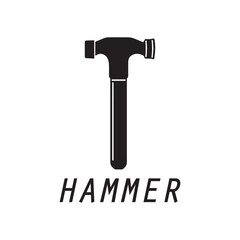hammer logo design icon graphic image