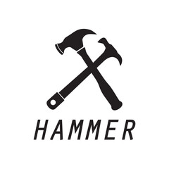 hammer logo design icon graphic image