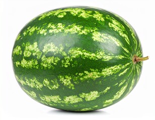 Watermelon with Seed Flecks on Isolated Background
