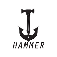 hammer logo design icon graphic image