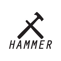 hammer logo design icon graphic image