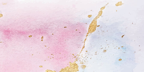 Vibrant Marble-Like Watercolor Composition with Splashing Paint Textures and 3D Perspective – Artistic Panoramic Background Illustration

