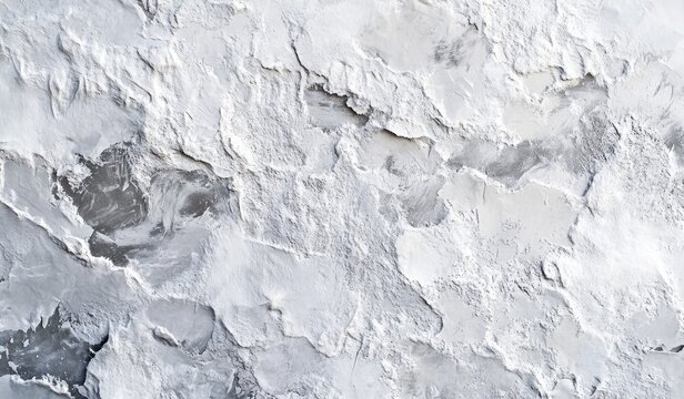 Textured white and gray plaster surface