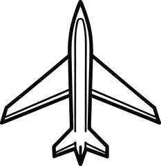 vector illustration of a plane