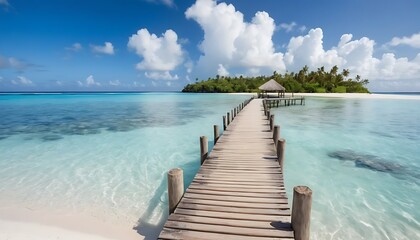 Fototapeta premium Sands and Planks A Walk to the Sea