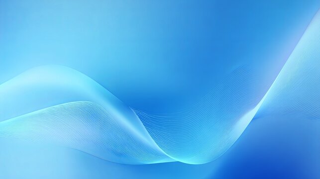 Abstract blue gradient background with soft wave-like textures, calming and minimalist design