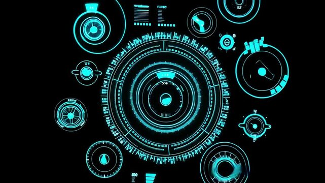 Abstract 3D blockchain network animation, glowing connections between floating data blocks, matrix-style background, dark grid, slow camera movement