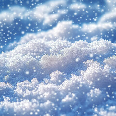 Meteorology. Tapioca snow (graupel, powder snow). Large round dense snowflakes intermediate in density between snow and hail. Spring snowfall