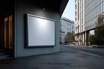 blank poster on urban wall, ready for anti hoax message, daylight, clean environment