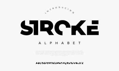 Bold experimental font with geometric angles, perfect for logos, posters, and urban tech design
