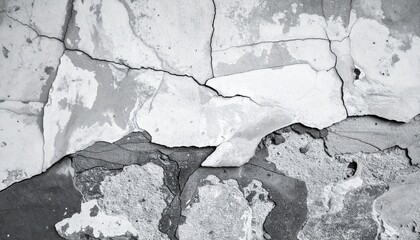 Obraz premium Photo of an old, cracked wall with a wooden-like texture. 
