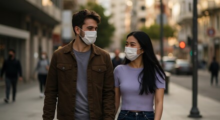 Fototapeta premium Masked Connection