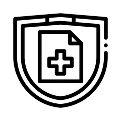 Obraz premium policy line icon