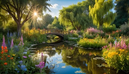 Tranquil Reflections The Park Pond