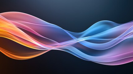 Abstract Flowing Colorful Wavy Lines Background abstract background wave flow light color gradient
