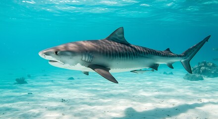 Naklejka premium Ocean's Silent Hunter