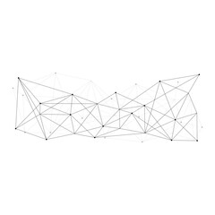 abstract technology line and dot connection geometric