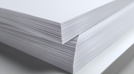 Stack of white paper sheets (3)