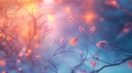 High Resolution Visualization of Stem Cell Therapy Concept