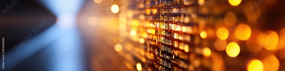 Poster Quantum Financial Analytics Immersive Data Visualization Revealing Cutting-Edge Wealth Management Insights Through Luminous Digital Transformation Technologies