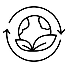 Sustainability Eco Green Icon