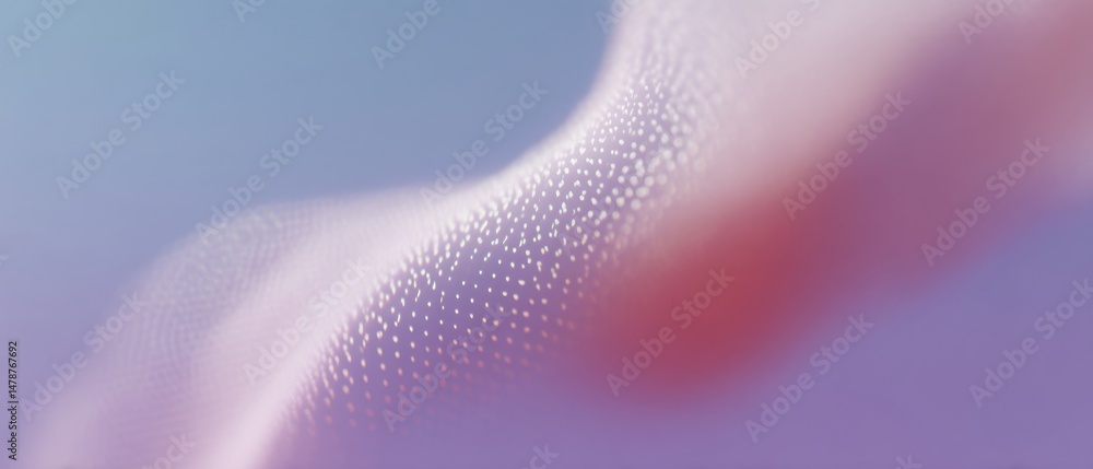 Aufkleber Holographic Quantum Mesh Next-Gen Digital Aesthetic Visualizing Soft Tech Innovation, AI-Driven Gradient Design for Futuristic Brand Storytelling