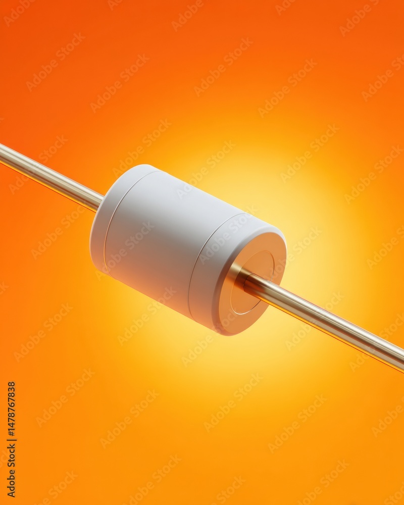 Fototapete Precision Engineering Meets Bold Aesthetics Minimalist Temperature Sensor Visualizing IoT Innovation and Industrial Design Excellence in High-Performance Monitoring Systems