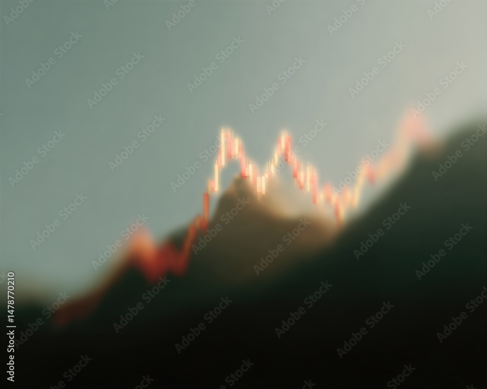 Poster quantum financial visualization ethereal market dynamics revealing algorithmic investment trends wit