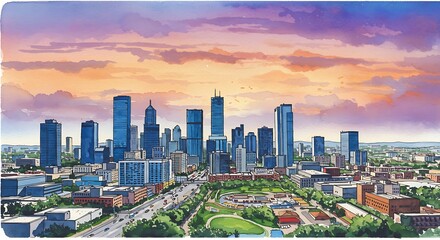 Obraz premium Cityscape Serenade