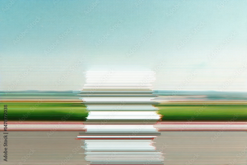 Poster retro digital glitch art nostalgic vhs degradation effect with vintage pixel distortion for creative
