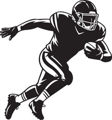 Quarterback Throwing Football Silhouette

Running Back with Ball Vector Design

Football Helmet and Ball Silhouette

Touchdown Celebration Silhouette Art

Football Player Tackling Scene Vector